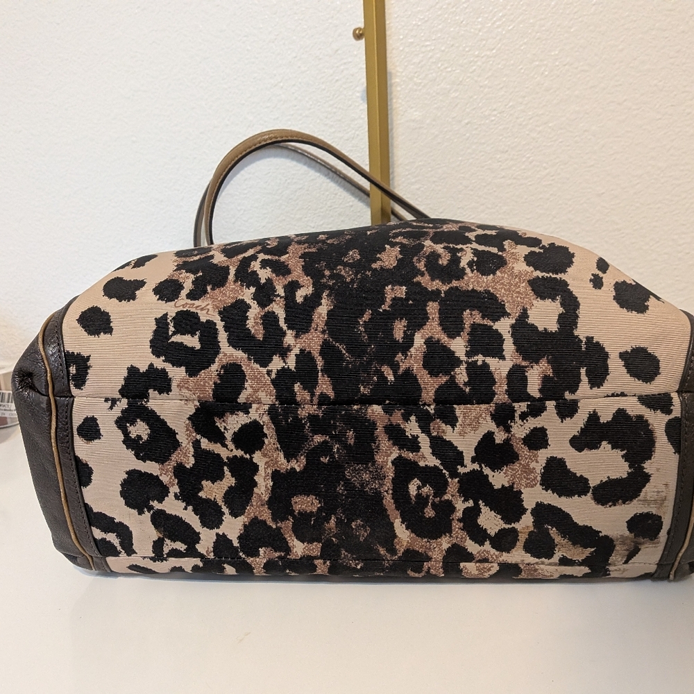 Coach Leopard Print Shoulder Bag in Beige and Brown - Picture 12 of 12